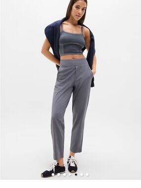 Athleta Brooklyn Mid rise Ankle Pants (Slate color)